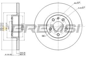 BREMSI CD7057S - DISCOS DE FRENO ALFA ROMEO