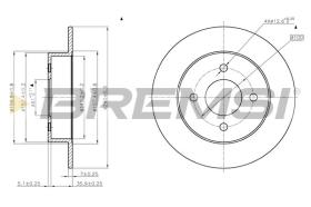 BREMSI CD7058S - DISCOS DE FRENO NISSAN