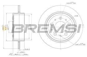 BREMSI CD7060S - DISCOS DE FRENO VOLVO