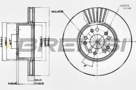 BREMSI CD7061V - DISCOS DE FRENO MERCEDES-BENZ