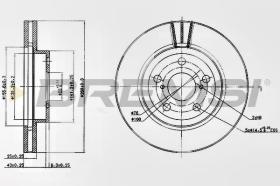 BREMSI CD7064V - DISCOS DE FRENO TOYOTA