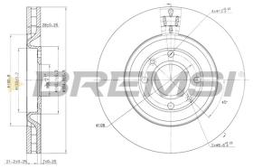 BREMSI CD7065V - DISCOS DE FRENO PEUGEOT, PORSCHE