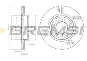 BREMSI CD7066V - DISCOS DE FRENO BMW