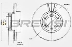 BREMSI CD7067V - DISCOS DE FRENO RENAULT, OPEL, VAUXHALL