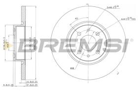 BREMSI CD7070S - DISCOS DE FRENO LANCIA