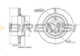 BREMSI CD7073V - DISCOS DE FRENO BMW