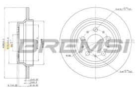 BREMSI CD7079S - DISCOS DE FRENO VOLVO