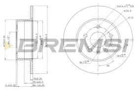 BREMSI CD7083S - DISCOS DE FRENO SAAB