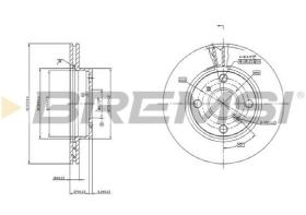 BREMSI CD7084V - DISCOS DE FRENO TOYOTA