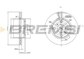 BREMSI CD7084V - DISCOS DE FRENO TOYOTA