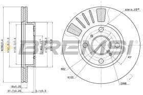 BREMSI CD7094V - DISCOS DE FRENO TOYOTA