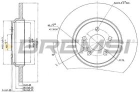 BREMSI CD7099S - DISCOS DE FRENO MERCEDES-BENZ