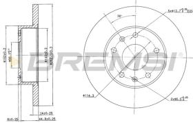 BREMSI CD7100S - DISCOS DE FRENO LAND ROVER