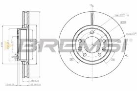 BREMSI CD7103V - DISCOS DE FRENO PEUGEOT, CITROEN