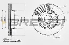 BREMSI CD7104V - DISCOS DE FRENO MAZDA