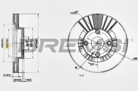 BREMSI CD7105V - DISCOS DE FRENO MAZDA