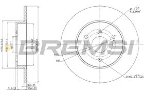 BREMSI CD7111S - DISCOS DE FRENO SMART