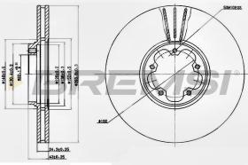 BREMSI CD7112V - DISCOS DE FRENO FORD