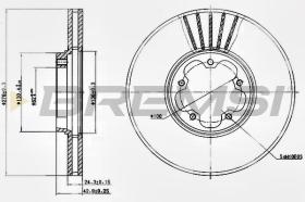 BREMSI CD7113V - DISCOS DE FRENO FORD