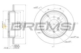 BREMSI CD7115S - DISCOS DE FRENO PEUGEOT