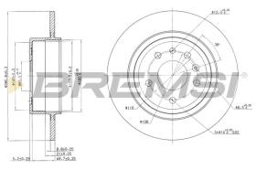 BREMSI CD7116S - DISCOS DE FRENO SAAB