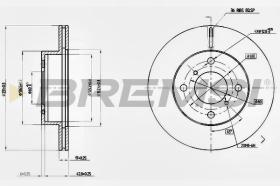 BREMSI CD7117V - DISCOS DE FRENO SUZUKI