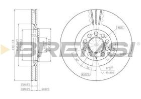 BREMSI CD7118V - DISCOS DE FRENO VW, AUDI, SEAT, SKODA