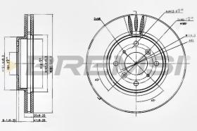 BREMSI CD7119V - DISCOS DE FRENO HONDA