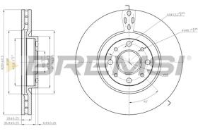 BREMSI CD7122V - DISCOS DE FRENO FIAT, ALFA ROMEO, LANCIA