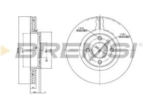 BREMSI CD7124V - DISCOS DE FRENO RENAULT, DACIA