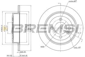 BREMSI CD7128S - DISCOS DE FRENO MINI