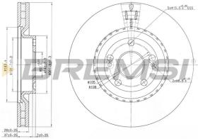 BREMSI CD7139V - DISCOS DE FRENO RENAULT