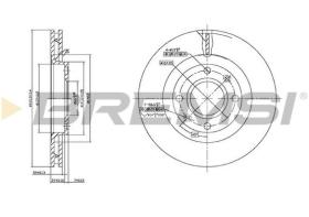 BREMSI CD7140V - DISCOS DE FRENO OPEL, PEUGEOT, CITROEN, DS