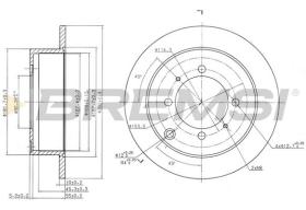 BREMSI CD7141S - DISCOS DE FRENO FIAT, HYUNDAI, MITSUBISHI, KIA