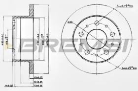 BREMSI CD7145S - DISCOS DE FRENO FIAT, PEUGEOT, CITROEN