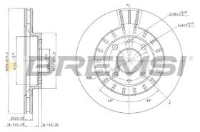 BREMSI CD7147V - DISCOS DE FRENO LADA