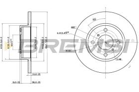 BREMSI CD7148S - DISCOS DE FRENO OPEL, VAUXHALL, SUZUKI