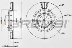 BREMSI CD7154V - DISCOS DE FRENO VW, AUDI, SKODA, SEAT