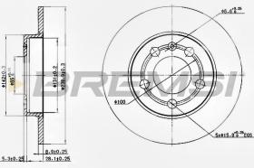 BREMSI CD7155S - DISCOS DE FRENO VW, AUDI, SKODA