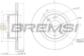 BREMSI CD7157S - DISCOS DE FRENO CITROEN