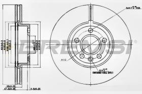 BREMSI CD7160V - DISCOS DE FRENO FORD, VW, SEAT