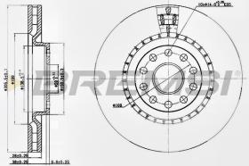 BREMSI CD7162V - DISCOS DE FRENO LANCIA