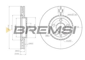 BREMSI CD7165V - DISCOS DE FRENO FIAT, PEUGEOT, CITROEN, LANCIA