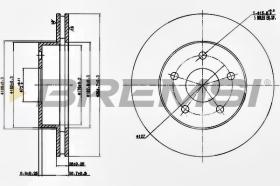 BREMSI CD7169V - DISCOS DE FRENO JEEP