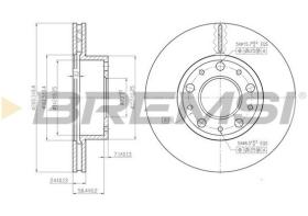 BREMSI CD7170V - DISCOS DE FRENO FIAT, PEUGEOT, CITROEN