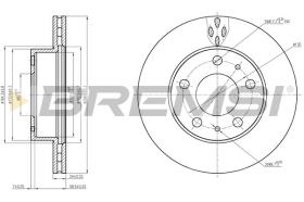 BREMSI CD7171V - DISCOS DE FRENO FIAT, PEUGEOT, CITROEN