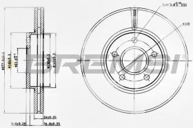 BREMSI CD7172V - DISCOS DE FRENO FORD