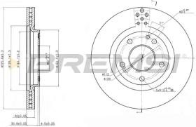 BREMSI CD7173V - DISCOS DE FRENO MERCEDES-BENZ