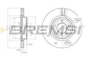 BREMSI CD7174V - DISCOS DE FRENO BMW