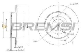 BREMSI CD7176S - DISCOS DE FRENO HYUNDAI